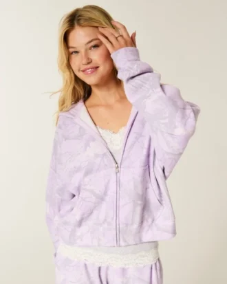 Helppo vetoketjullinen camo-huppari