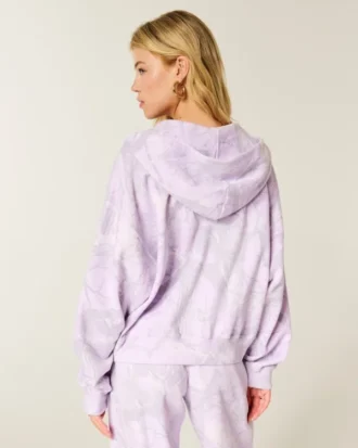 Helppo vetoketjullinen camo-huppari