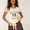 Holiday Vault Release Satiininen solmioflanelli-minishortsit Holiday Vault Release Satiininen solmioflanelli-minishortsit