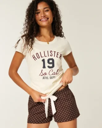 Holiday Vault Release Satiininen solmioflanelli-minishortsit Holiday Vault Release Satiininen solmioflanelli-minishortsit