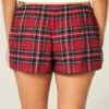 Holiday Vault Release Satiininen solmioflanelli-minishortsit Holiday Vault Release Satiininen solmioflanelli-minishortsit