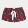 Holiday Vault Release Satiininen solmioflanelli-minishortsit Holiday Vault Release Satiininen solmioflanelli-minishortsit