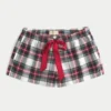 Holiday Vault Release Satiininen solmioflanelli-minishortsit Holiday Vault Release Satiininen solmioflanelli-minishortsit