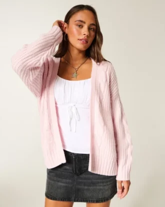 Hollister Comfy Cloud Easy No-Close -neuletakki
