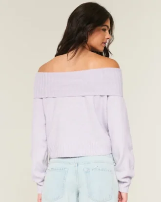 Hollister Comfy Cloud -olkapäätön villapaita