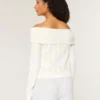 Hollister Comfy Cloud Stitchy Off-the-Shoulder -villapaita Hollister Comfy Cloud Stitchy Off-the-Shoulder -villapaita