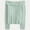 Hollister Comfy Cloud Stitchy Off-the-Shoulder -villapaita Hollister Comfy Cloud Stitchy Off-the-Shoulder -villapaita