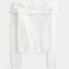 Hollister Comfy Cloud Stitchy Off-the-Shoulder -villapaita Hollister Comfy Cloud Stitchy Off-the-Shoulder -villapaita