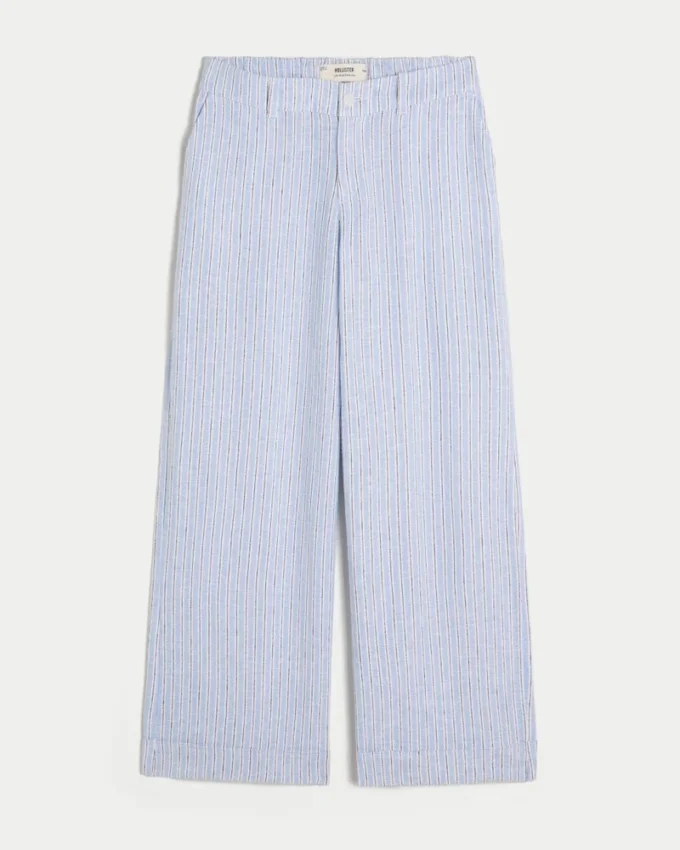 Hollister Livvy matala vyötäröinen leveälahkeinen housu