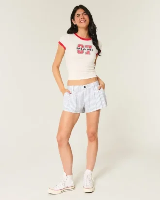 Hollister Livvy matalat linasekoitehousut