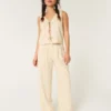 Hollister Livvy Ultra High-Rise Linen-Blend Wide-Leg Pants Hollister Livvy Ultra High-Rise Linen-Blend Wide-Leg Pants