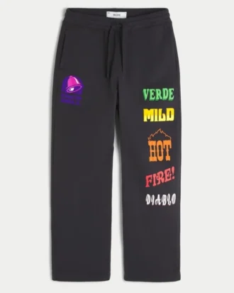 Hollister x Taco Bell -graafiset baggy-verkkarihousut