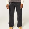 Hollister x Taco Bell Pesutut mustat brodeeratut graafiset baggy-farkut Hollister x Taco Bell Pesutut mustat brodeeratut graafiset baggy-farkut