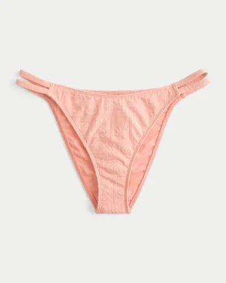 Jacquard-kaksihihainen cheeky-bikinialushousu