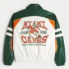 Keinonahkainen University of Miami Hurricanes -grafiikkakangastakki