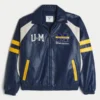 Keinonahkainen University of Michigan Wolverines -grafiikkakangastakki Keinonahkainen University of Michigan Wolverines -grafiikkakangastakki