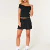 Keskikorkea laskostettu minihame Keskikorkea laskostettu minihame