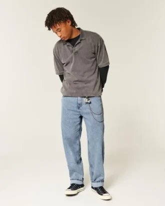 Keskipesty skater-malliset baggy-farkut