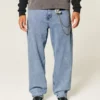 Keskipesty skater-malliset baggy-farkut Keskipesty skater-malliset baggy-farkut