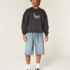 Keskipesty superbaggy-farkkushortsit Keskipesty superbaggy-farkkushortsit