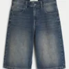 Keskipitkät denim-housut Keskipitkät denim-housut
