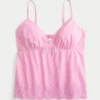 Kimaltava brodeerattu babydoll-toppi Kimaltava brodeerattu babydoll-toppi