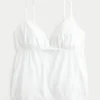 Kimaltava brodeerattu babydoll-toppi Kimaltava brodeerattu babydoll-toppi