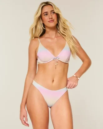 Kimaltava korkea-reunainen bikinialushousu