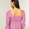 Kolmen neljäsosan hihainen babydoll-toppi Kolmen neljäsosan hihainen babydoll-toppi