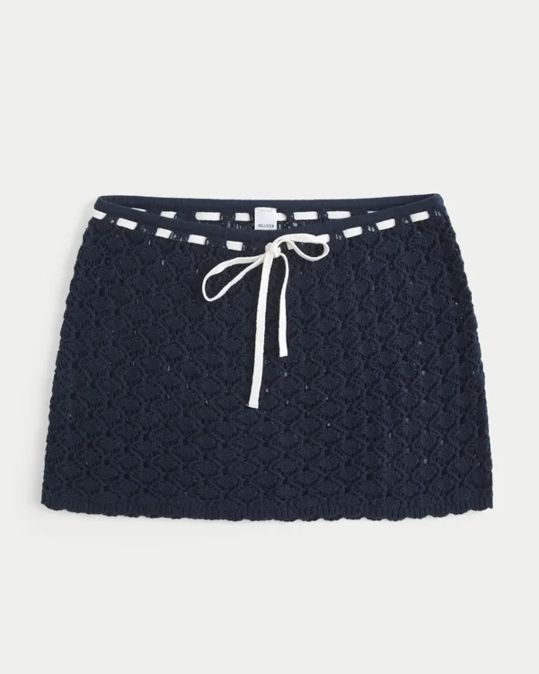 Krochet-tyylinen vetoketjullinen hame Krochet-tyylinen vetoketjullinen hame