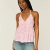 Kudottu halterneck-babydoll-toppi Kudottu halterneck-babydoll-toppi