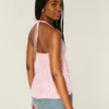 Kudottu halterneck-babydoll-toppi Kudottu halterneck-babydoll-toppi