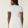 Lyhythihainen Henley-babydoll-toppi Lyhythihainen Henley-babydoll-toppi
