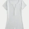 lyhythihainen Y2K-henley lyhythihainen Y2K-henley