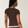 lyhythihainen Y2K-henley lyhythihainen Y2K-henley