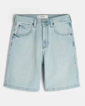 Löysät denimshortsit