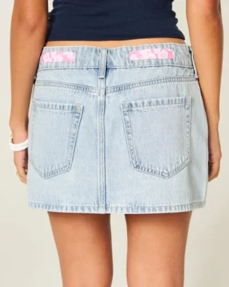 Matala vyötärö Denim-minihame
