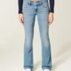 Matala vyötärö, keskipitkä pesu, bootcut-farkut