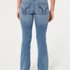 Matala vyötärö, keskipitkä pesu, bootcut-farkut