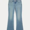 Matala vyötärö, keskipitkä pesu, bootcut-farkut