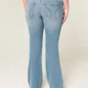 Matala vyötärö, keskipitkä pesu, bootcut-farkut
