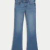 Matala vyötärö, keskipitkä pesu, bootcut-farkut