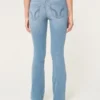 Matala vyötärö, vaalea pesu, bootcut-farkut Matala vyötärö, vaalea pesu, bootcut-farkut