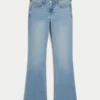 Matala vyötärö, vaalea pesu, bootcut-farkut Matala vyötärö, vaalea pesu, bootcut-farkut