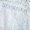 Matala vyötärö, vaalea pesu, jousimainen graafinen baggy-jort Matala vyötärö, vaalea pesu, jousimainen graafinen baggy-jort