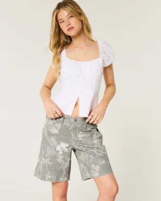 Matala vyötäröinen camo-baggy-jort
