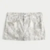 Matala vyötäröinen camo-twill-minihame Matala vyötäröinen camo-twill-minihame