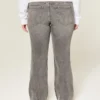 Matala vyötäröinen harmaa bootcut-farkku Matala vyötäröinen harmaa bootcut-farkku