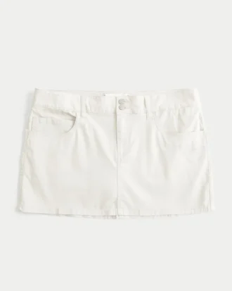 Matala vyötäröinen Shine Butterfly Twill Mini Skort