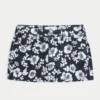Matala vyötäröinen twill-minihame Matala vyötäröinen twill-minihame